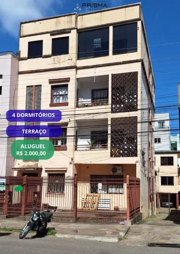 Apartamento 4 dormitórios com terraço, no centro de Santa Maria, próximo a UFN
