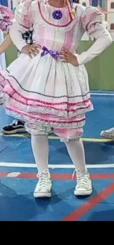 Vestido infantil de festa junina