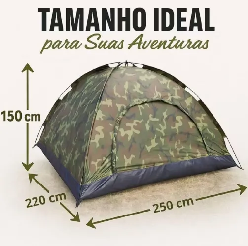 Barraca 6 lugares camuflada