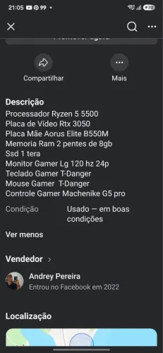 PC gamer com controle gamer