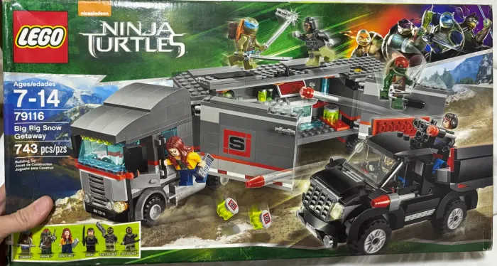 Lego turtles tmnt tartarugas ninja 79116 lacrado original