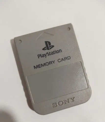 Memory Card Ps1 Clássico Cinza Original