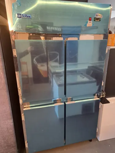 Ac geladeira comercial mini câmara 4 portas inox