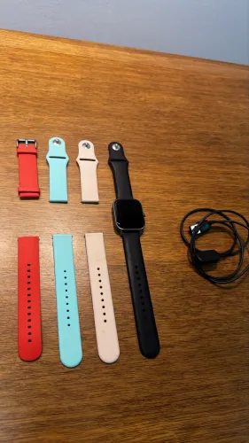 Relógio smartwhatch incluso pulseiras