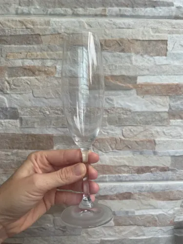 6 taças Champagne em Cristal Spicy