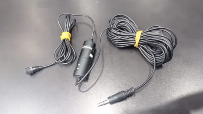 Microfone de Lapela Audio Technica ATR3350iS- FUNCIONANDO (Botão Power Danificado)