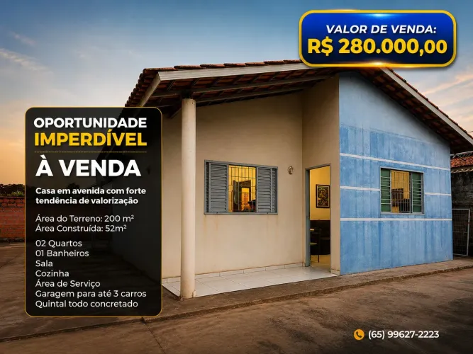 Casa na Avenida - Santa Terezinha