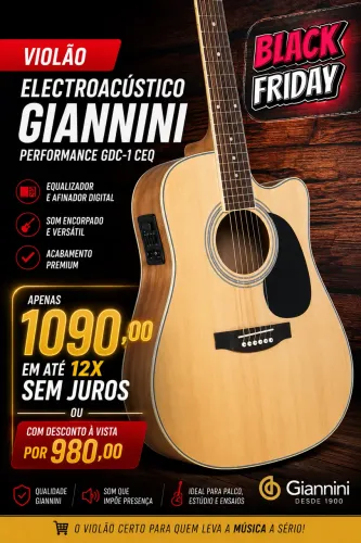 Violão Electroacústico Giannini Performance GDC-1 CEQ