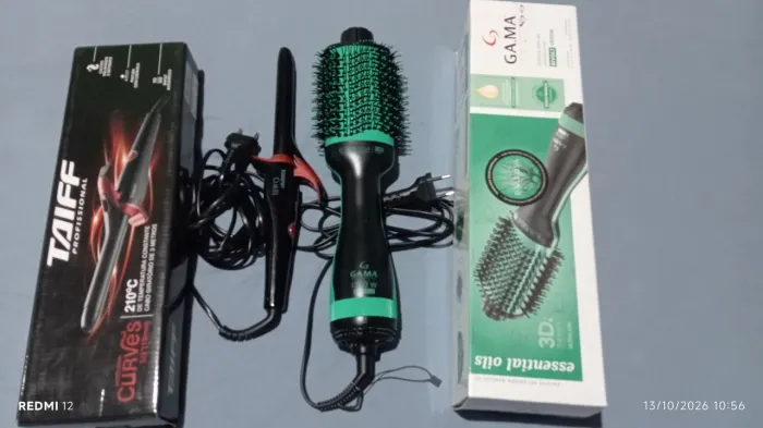 Kit escova secadora e modelador
