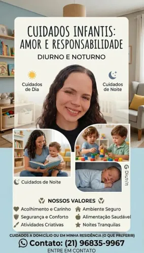 Ofereço serviços de babá.