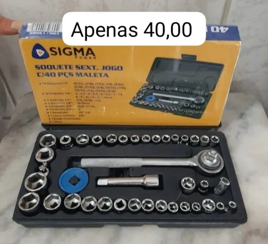 Soquete sextavado 40 pçs Sigma