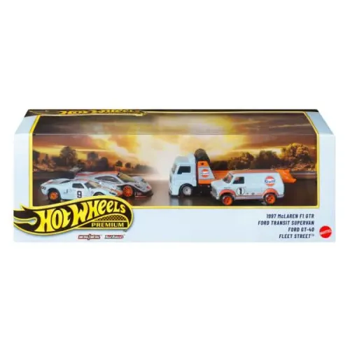 Hot Wheels Prêmium KIT GULF 4 UNIDADES 
