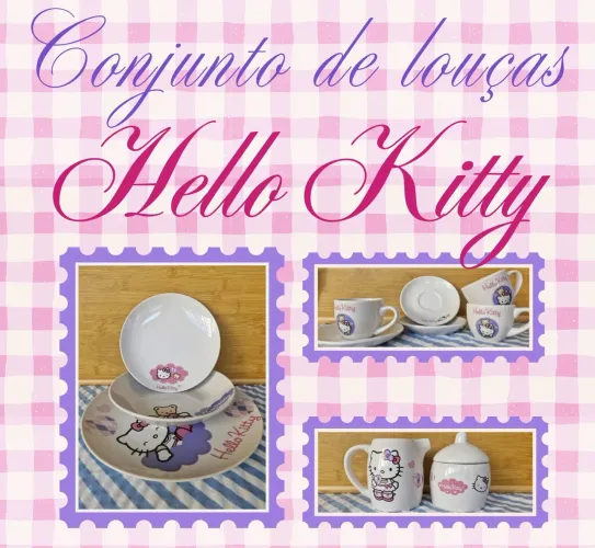 Louças da Hello Kitty originais 