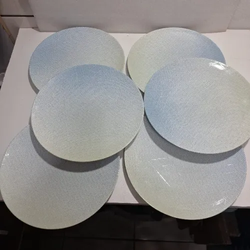 Pratos Rasos 28cm 6 peças Porcelana Decorada Tramontina Estilo Coup
