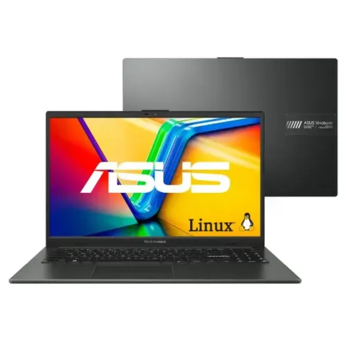 Notebook ASUS Vivobook Go 15, Ryzen 5 7520U, 8 GB DDR5, NVME 512 GB, Linux, Novo, lacrado
