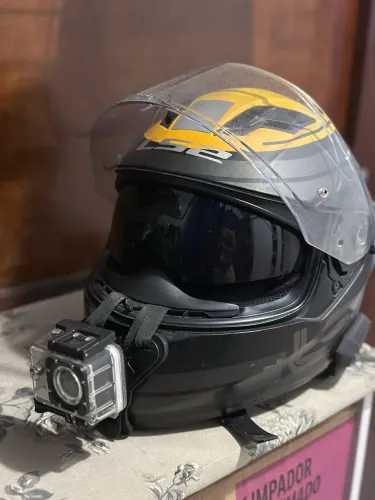 Capacete Ls2 com oculos