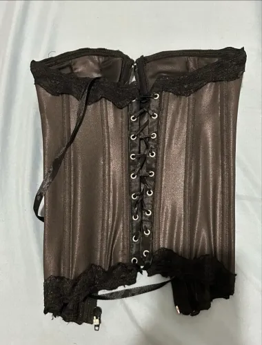 corset corselet espartilho preto