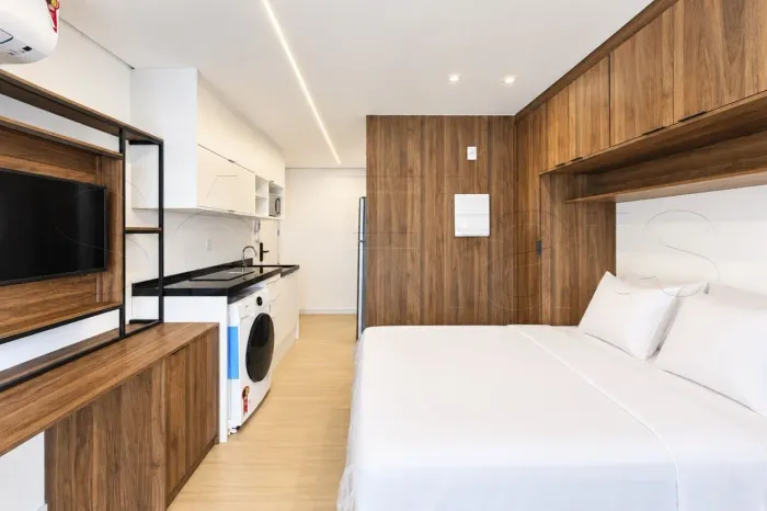On Vila Olimpia, flat disponível para locação contendo 34m² e 01 dormitório.
