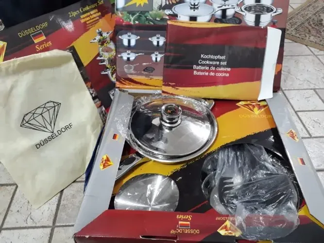 Conjunto de panelas alemão em inox