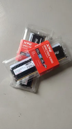 Memória DDR4 XPG Spectrix D35G, RGB, 8GB, 3200MHz, Black, 