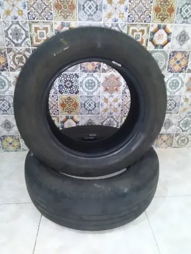 2 Pneus 195/65 R15 Original Compasal Usados No Estado P/ Estepe