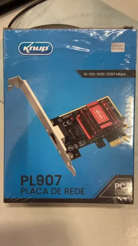 PLACA DE REDE PCI-E 10/100/1000/2500MBPS KNUP PL907 NOVA
