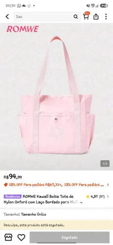 Bolsa Romwe Shein