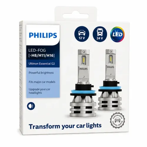Ultra Led Philips H8 H11 H16 Fog 6000k (Farol de Milha)