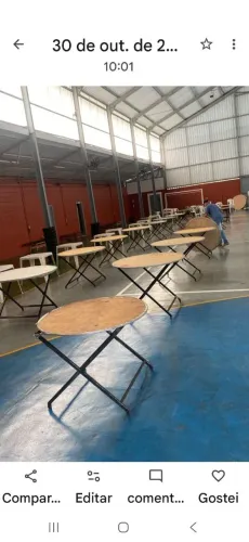 Suporte de ferro para mesa