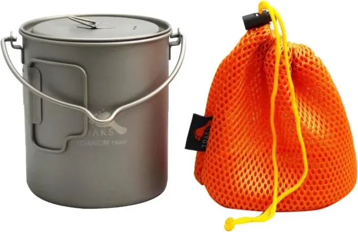 Panela Pote de Titânio Toaks (versão ultraleve) Cozinha Camping