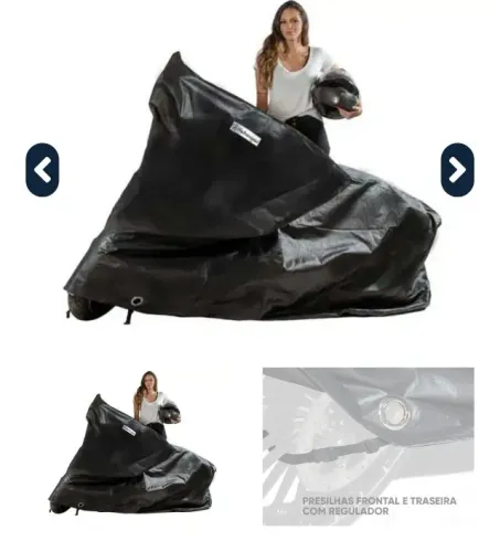 Capa de proteção para moto custon, classic, scooter, outras