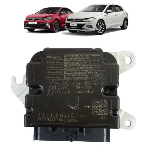 Módulo Airbag Volkswagen Polo Virtus 2019 2020 2021 a 2023