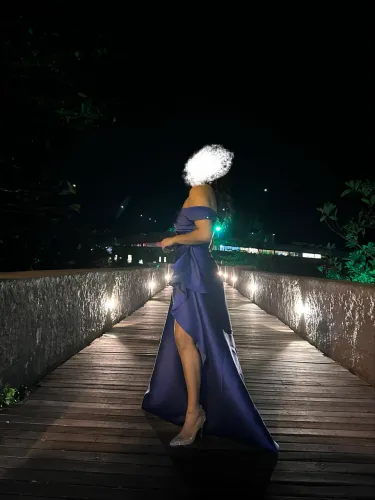 VESTIDO DE FESTA/ Formatura Azul Royal - Tam. M (veste 40)