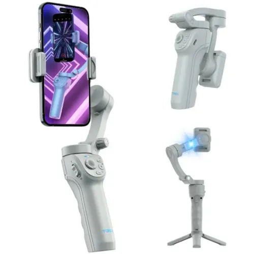Gimbal Estabilizador Imagem M01 portátil P/Celular Dobrável 3 Eixos Profissional