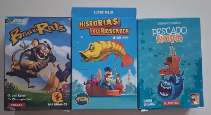 Combo de Jogos Brave Rats, Histórias de Pescador e Pescado Novo