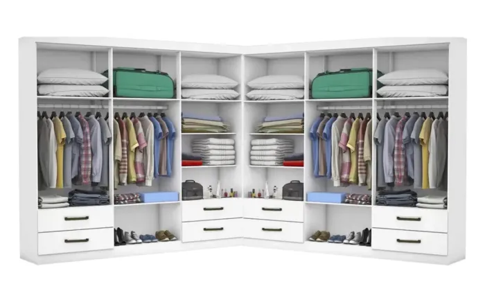 Armário Closet Versátil Branco