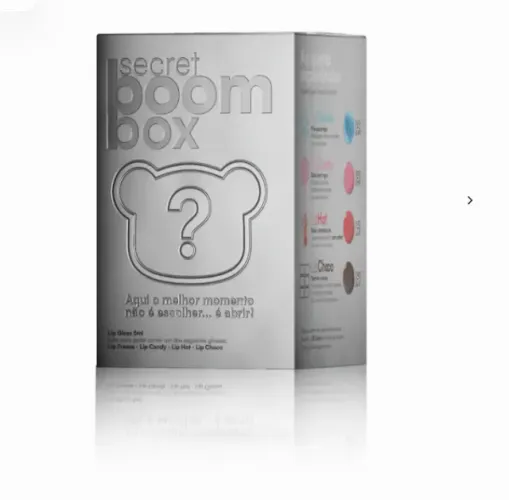 SECRET BOOM BOX GLOSS + BOMMIE + CHAVEIRO - MBOOM