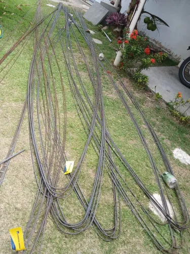 vergalhão CA50 8mm gerdau novo Dobrado 12 metros