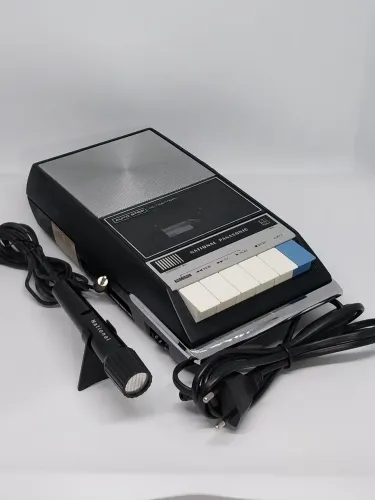 Toca Fitas K7 Vintage National Panasonic RQ-309S + Microfone Original