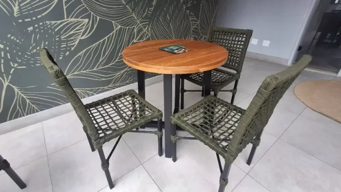 Cadeira Designer Nepal em Corda Náutica - Luxo e Conforto (Milene Móveis)