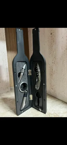 Porta abridor de vinho kit