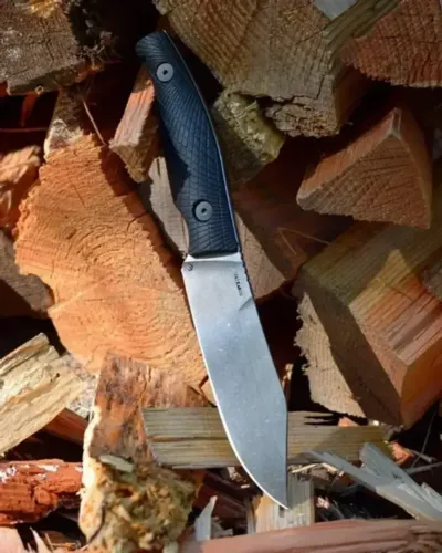 Kershaw 1083 Camp 5 Faca Lâmina Fixa D2 Stonewashed Bowie