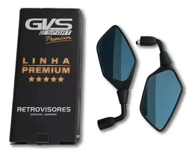 Retrovisor Gvs Xre 300 Rebaixado 90° Yamaha Convexo Azul