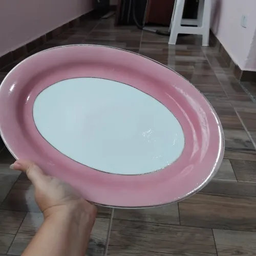 Travessa porcelana Mauá Rosa