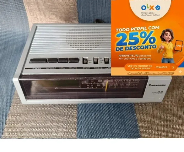Rádio relógio Panassonic