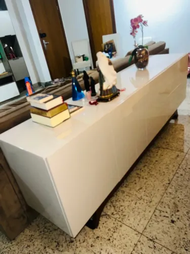 BUFFET / APARADOR GRANDE OFF LAQUEADO - MODERNO ESPAÇOSO 2,20 M X 0,47 M