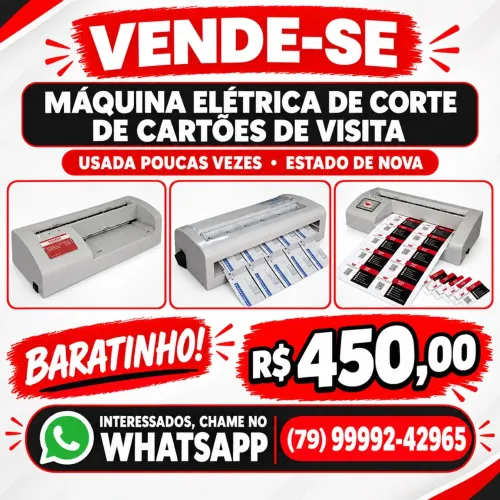Máquina de corta cartão de visita