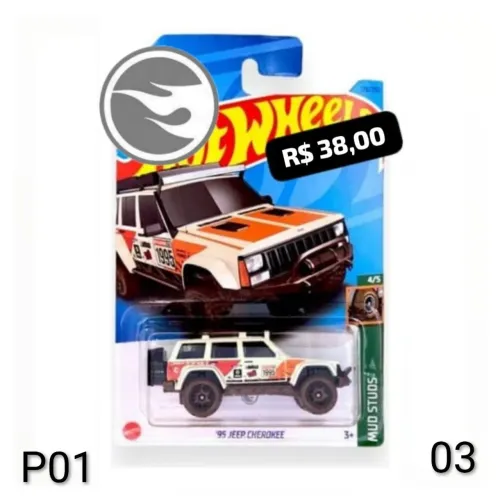 Hot Wheels '95 Jeep Cherokee (THUNT)
