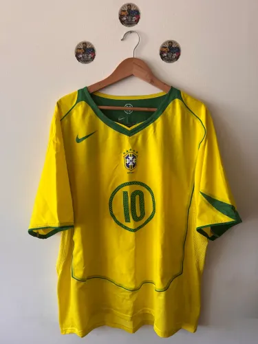 Camisa Seleção Brasileira 2004 - Reedição total 90 / R10