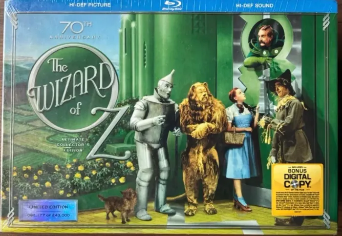 Blu Ray Box DVD Mágico de Oz edição de aniversário 70 anos lacrado importado